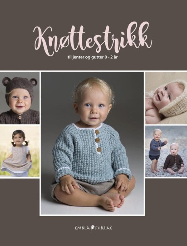 "KNØTTESTRIKK" BOK MED 50 OPPSKRIFTER