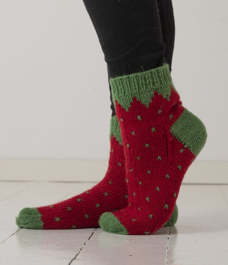 Product image for VIKING - JORDBÆR SOKKEN 2104-6