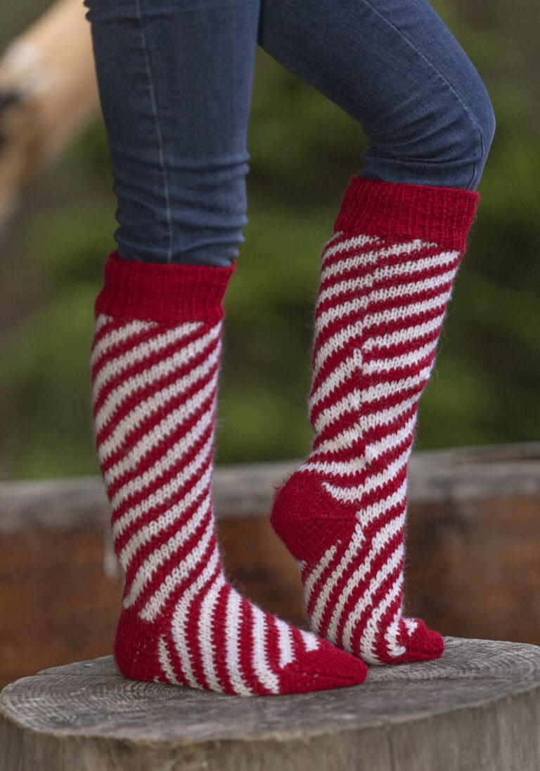 Product image for VIKING - CANDYCANE KNESOKKER 2238-10