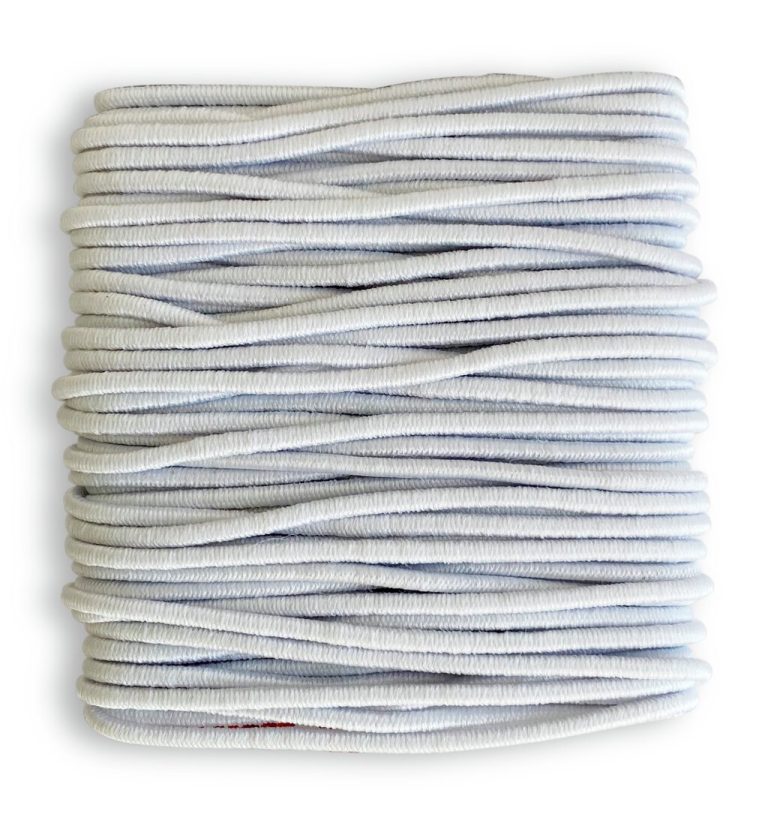 Product image for ELASTIKK RUND, 8 M x 1.5 MM HVIT