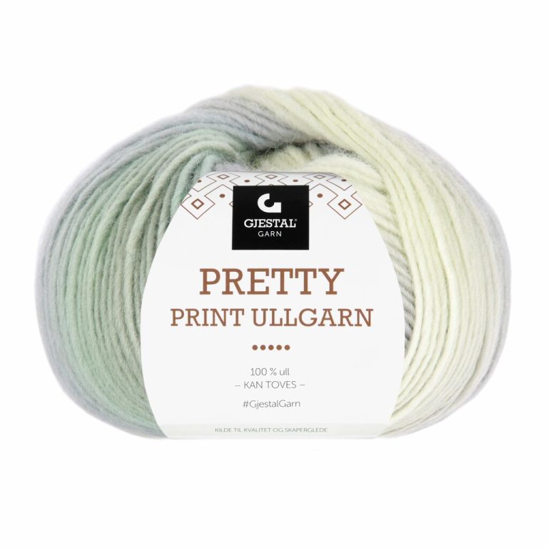 Product image for GJESTAL - PRETTY PRINT ULLGARN