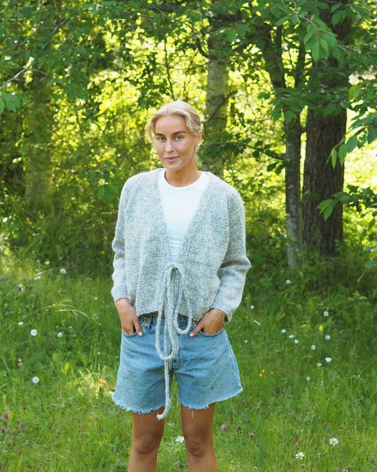 Product image for HVITVEIS CHUNKY OMSLAGSJAKKE BY ØYUNN KROGH 06-10F