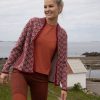 FERDIGSTRIKK - BRIKSDAL JAKKE BURGUNDER