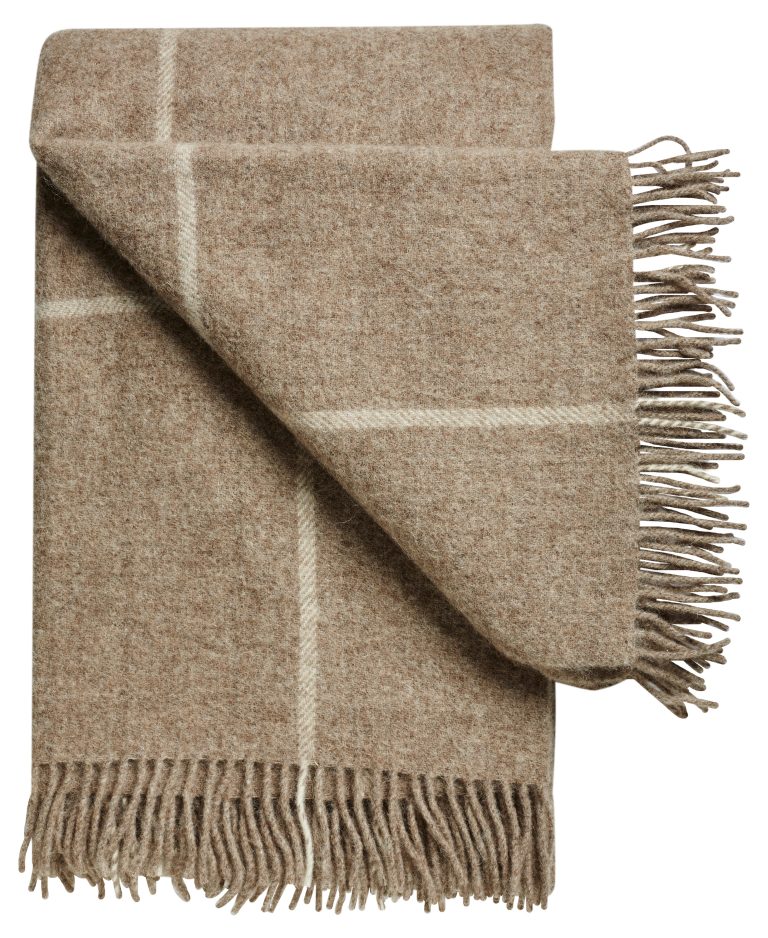 Product image for PLEDD 130x200 CHECKS - OAK BROWN