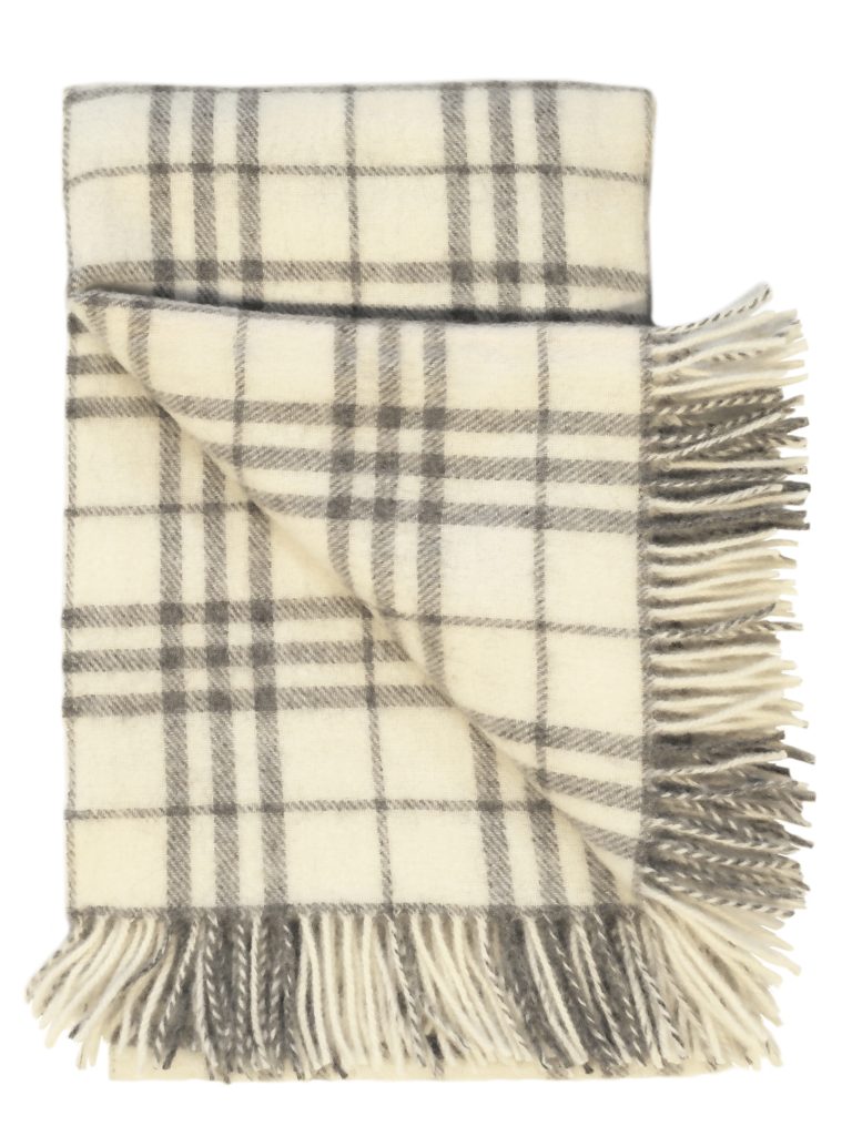Product image for PLEDD 140x240 CHECKS - MULTI WHITE GREY